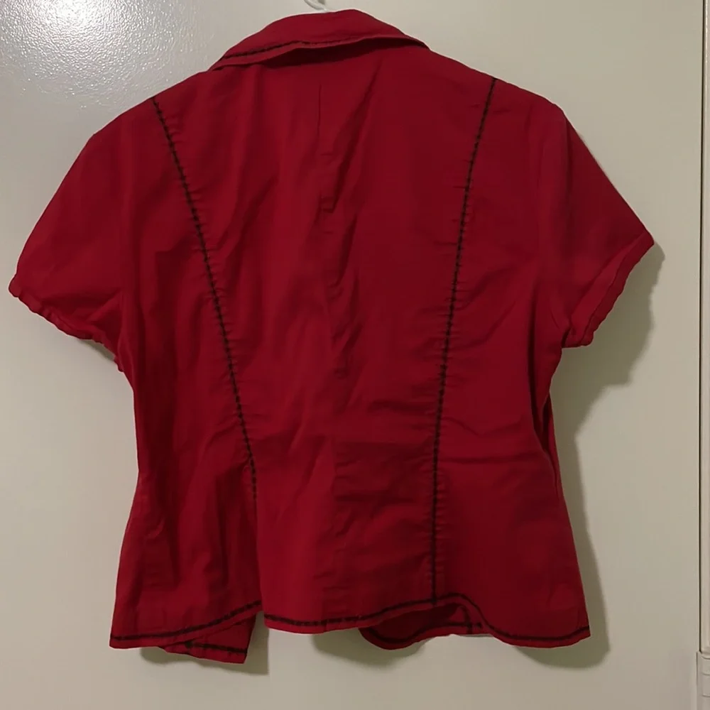 red button up - Picture 2 of 2